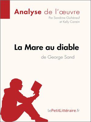 cover image of La Mare au diable de George Sand (Analyse de l'œuvre)
